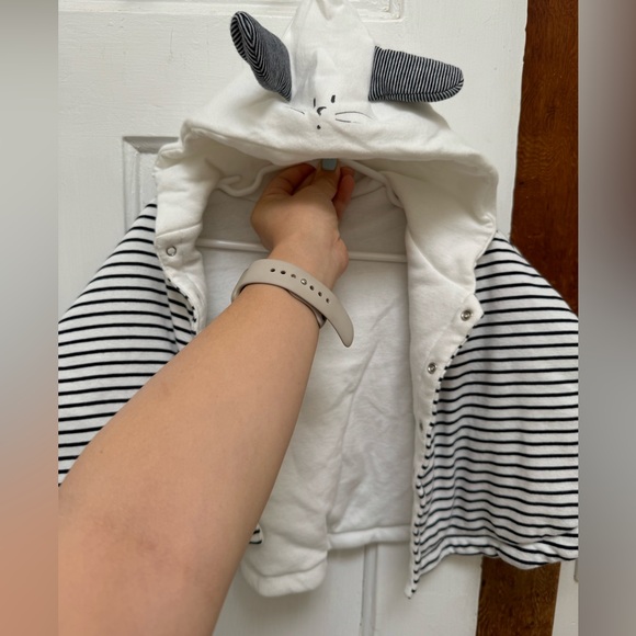 Petit Bateau Striped Cotton Cape (Toddler/Baby) - One Size - Picture 2 of 7